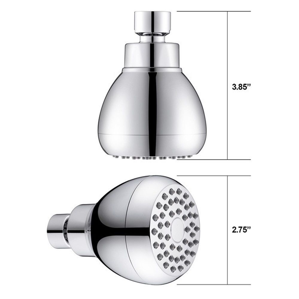 High Pressure Shower Heads, 2 PCS Showerheads 3 Inches with 360 Rotation and Nozzles for Strong Spray Relaxing and Comfortable Shower