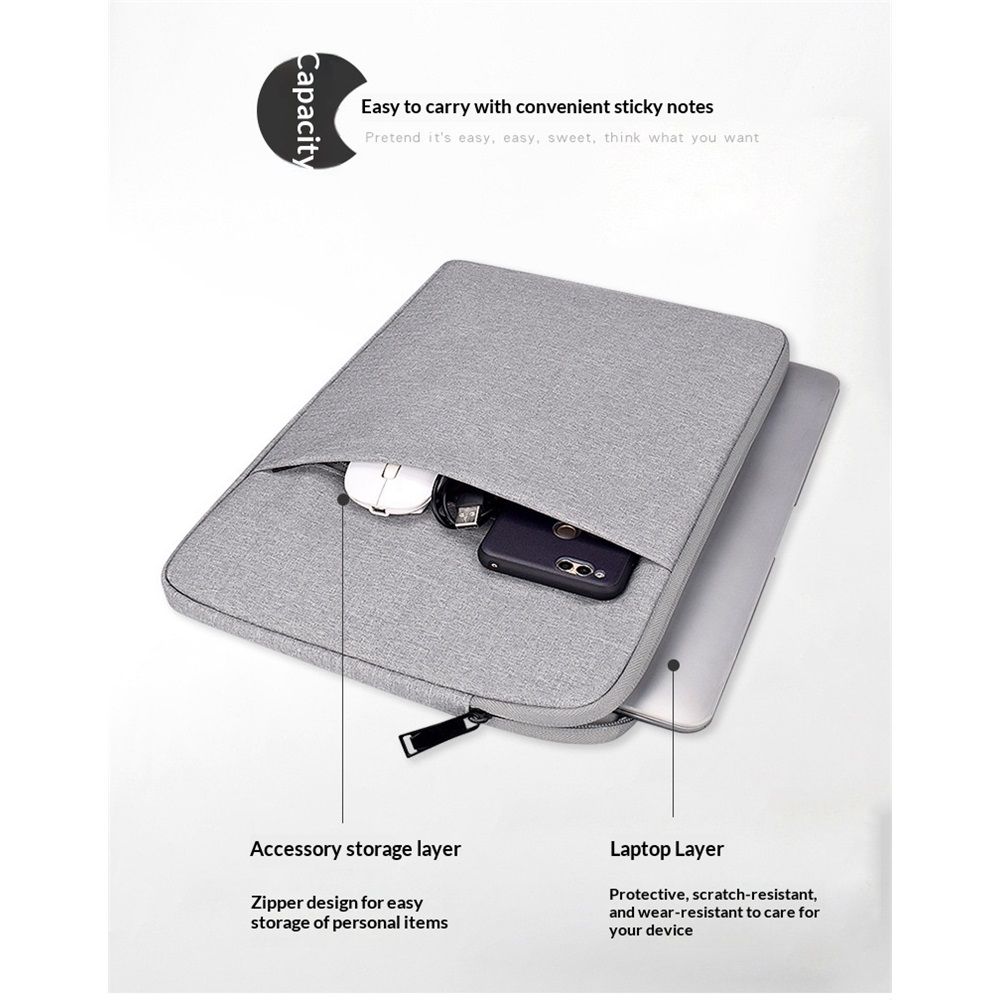 Portable Monitor Case 13.3 inch, Padded Shockproof Carry Sleeve Bag for 13.3" Portable Display Monitors, Water-Resistant Laptop Bag Cover with Pocket
