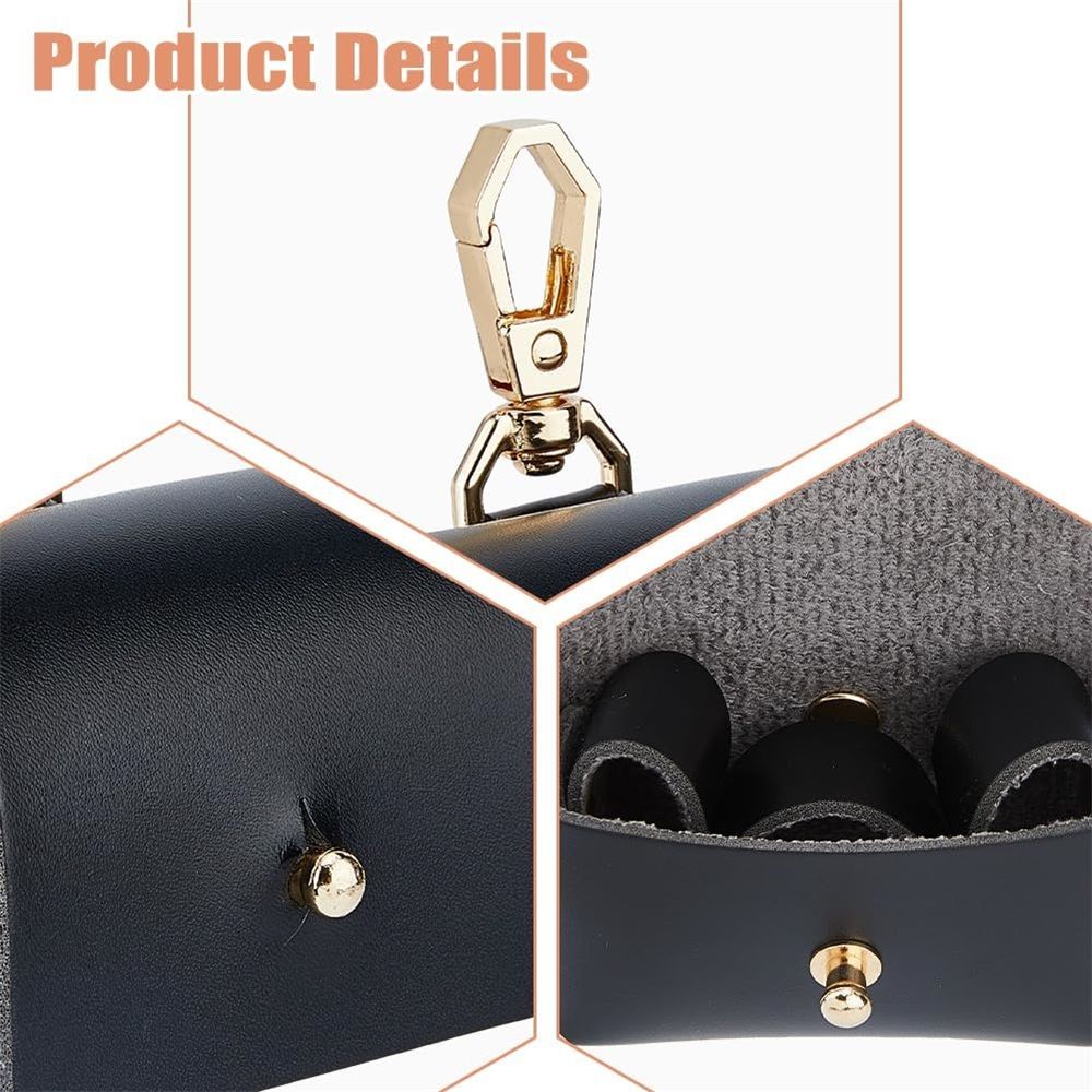 2 pack Black Dog Ring Bearer Pillow - Leather Wedding Ring Holder for Pet Collar - Engagement Proposal Gift（only boxs）