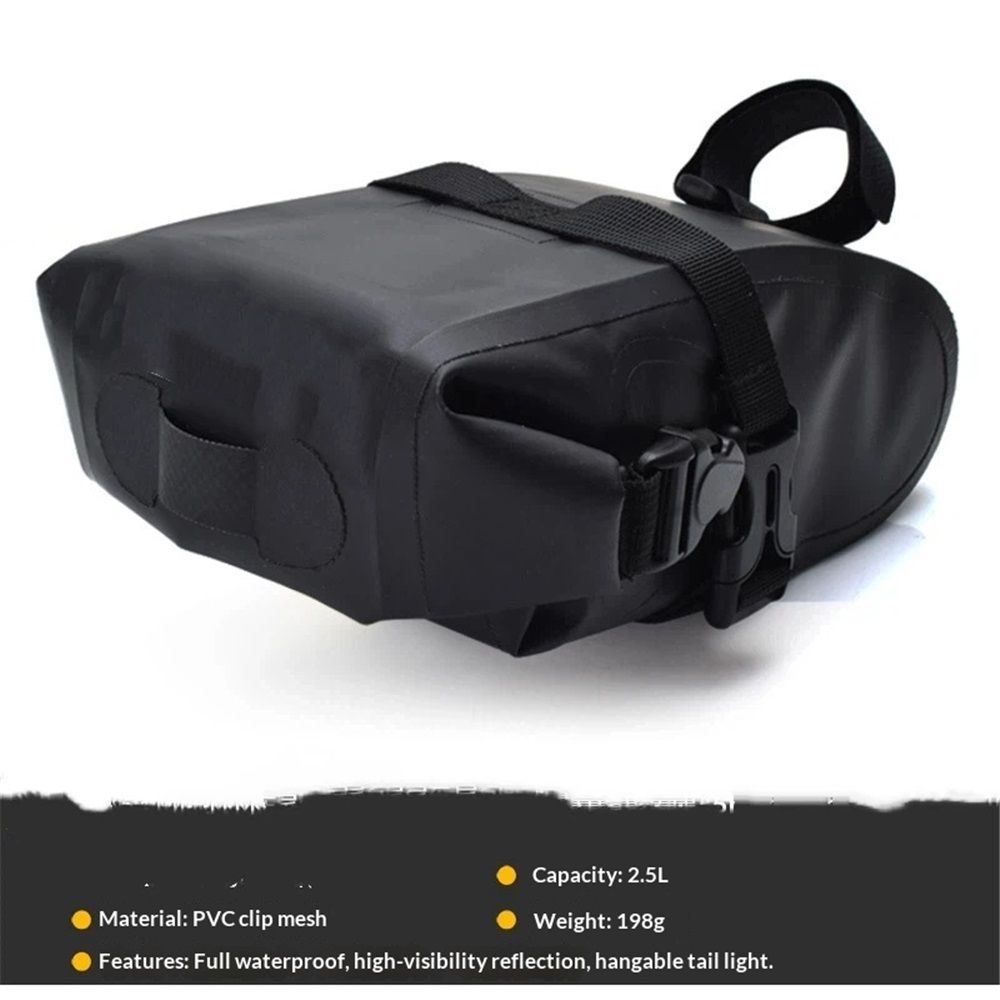 Wedge DryBag with Strap Mount - Bicycle Seat Pack,Mountain Road Bike Seat Bag Bicycle Bag Professional Cycling Accessories