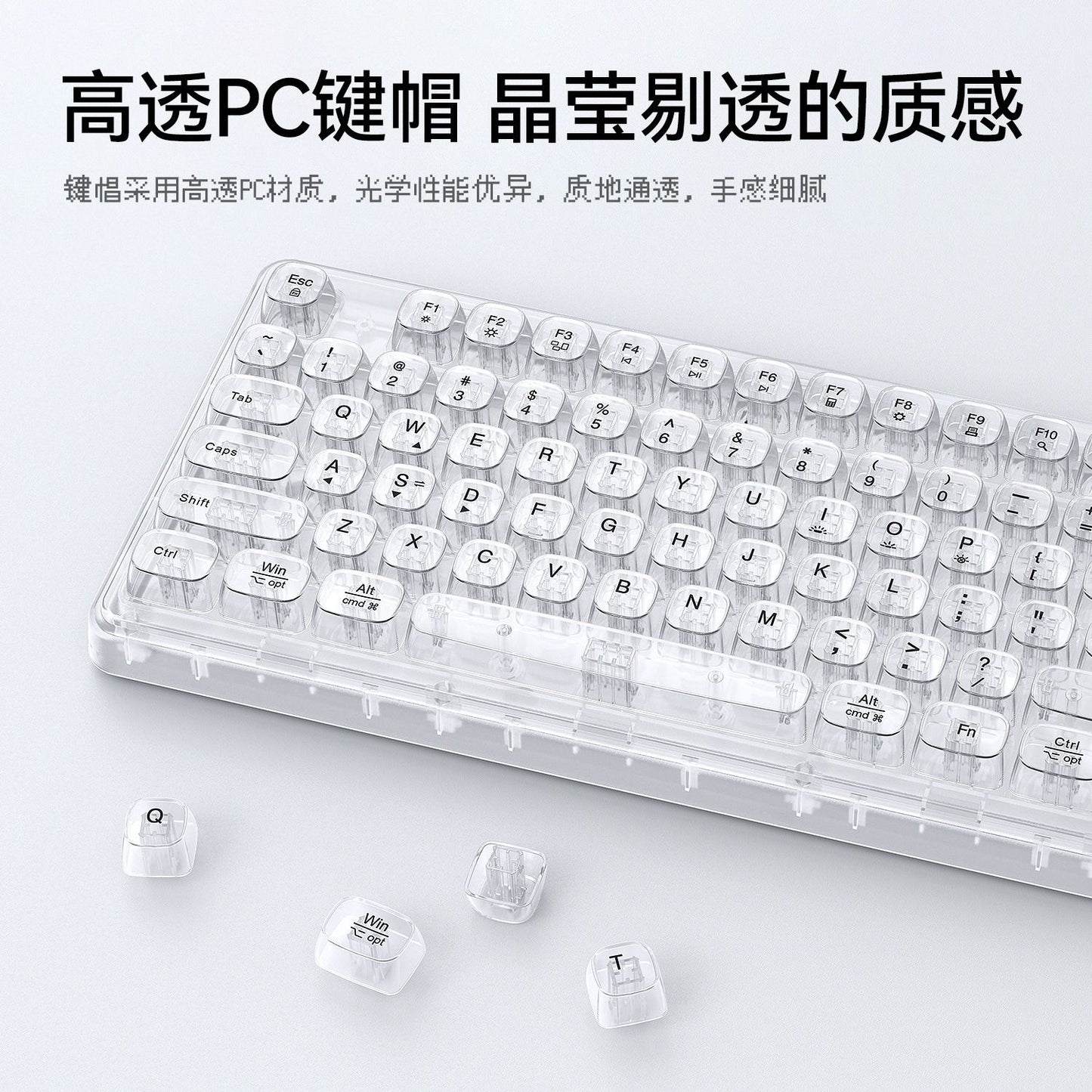 RGB Backlit Wired Mechanical Gaming Keyboard, 104 Keys Full Size Hot Swappable Keyboard with Aluminum Base, Noise Absorbing Foam, Tactile Brown Switch, Programmable Keys & Volume Knob for PC Mac,Sky Blue