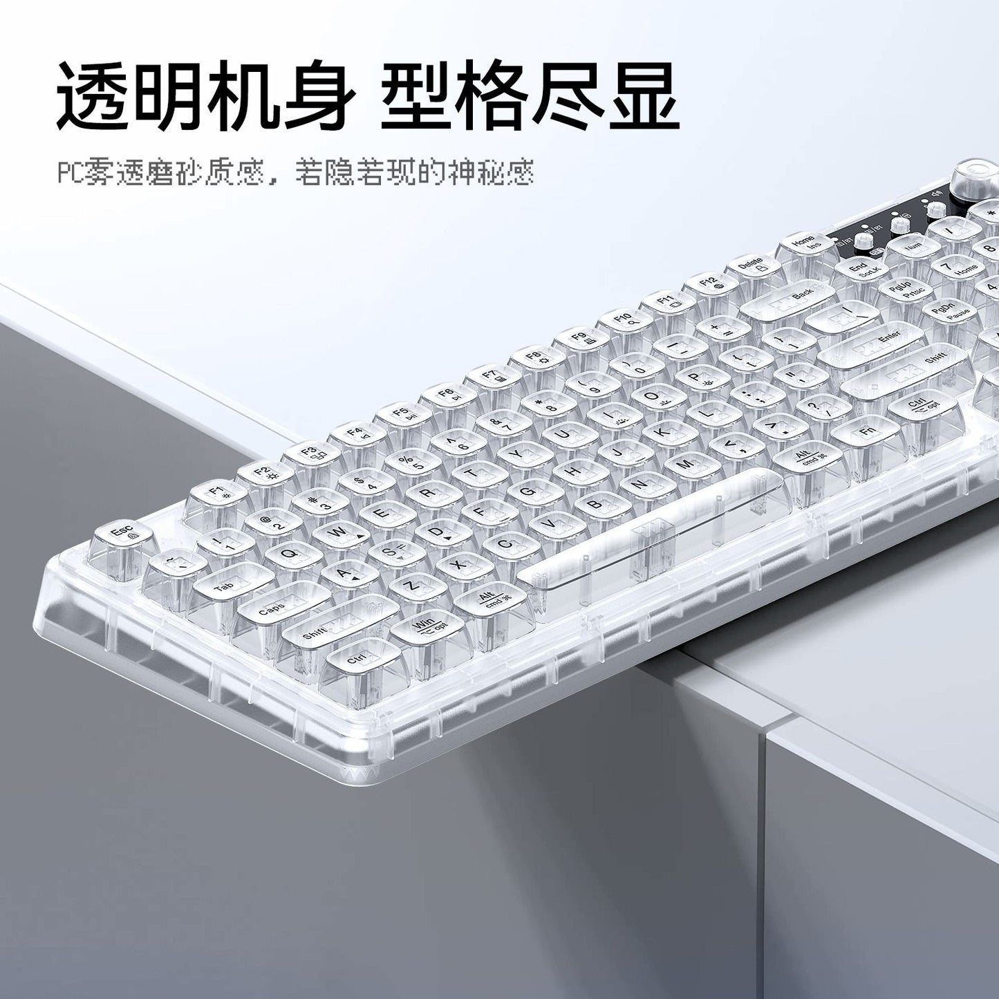 Tri-Mode Wireless Mechanical Keyboard, Bluetooth 5.0/2.4G/USB-C, 96% Layout RGB Backlit Keyboard, Hot Swappable Quiet Switch, Programmable Keys, Multi-Device for PC Mac iOS Android,Grapefruit Orange
