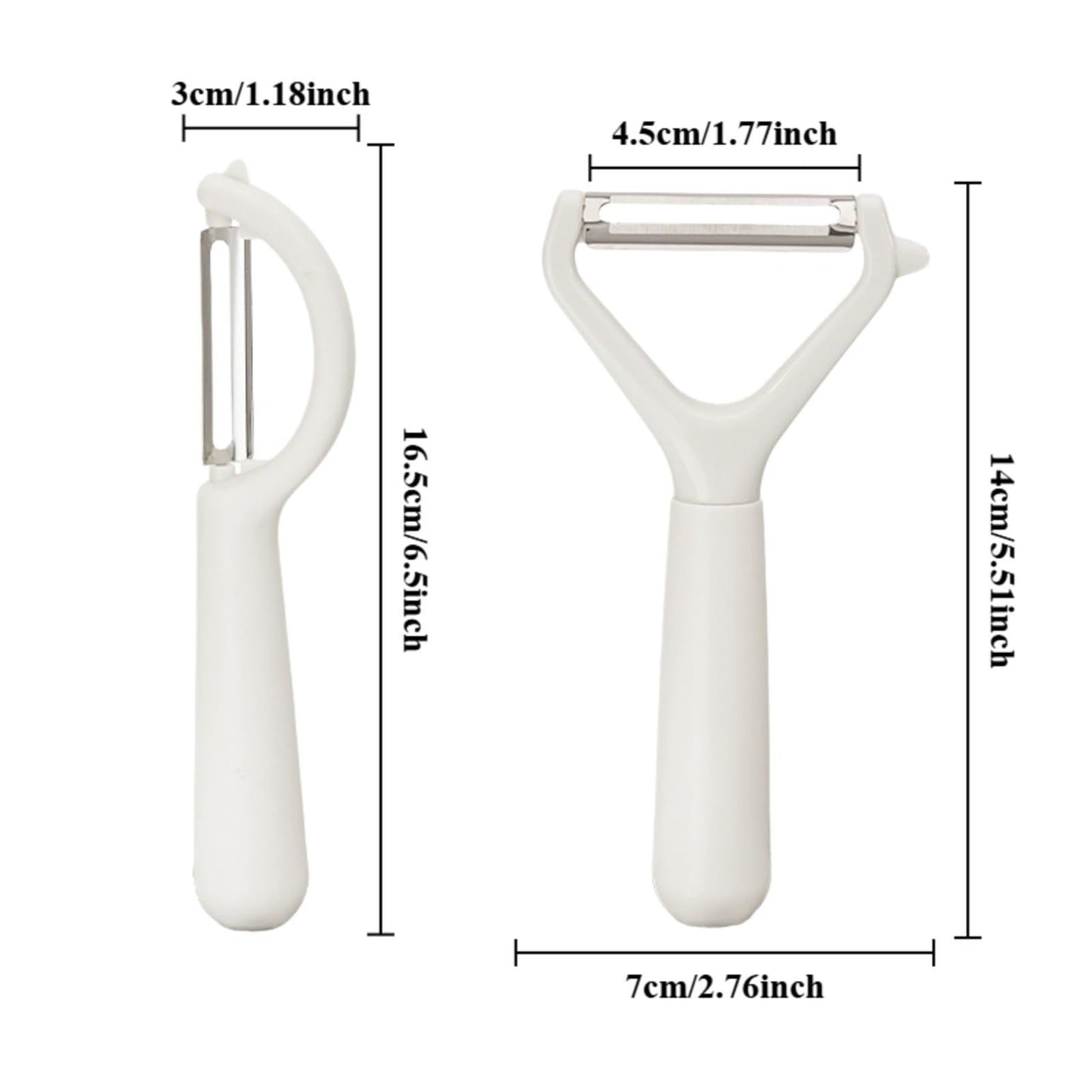 Swivel Vegetable Peeler – Kitchen Peeling Tool for Potatoes, Carrots, Apples & Cucumbers, Multi-Functional Fruit and Vegetable Peeler, 5.51"x2.76"x0.39" (Horizontal Inscription)