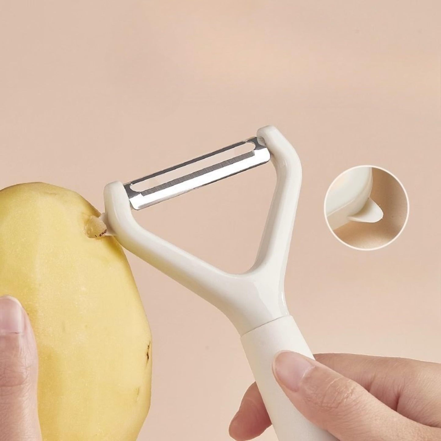 Swivel Vegetable Peeler – Kitchen Peeling Tool for Potatoes, Carrots, Apples & Cucumbers, Multi-Functional Fruit and Vegetable Peeler, 5.51"x2.76"x0.39" (Mix 2)