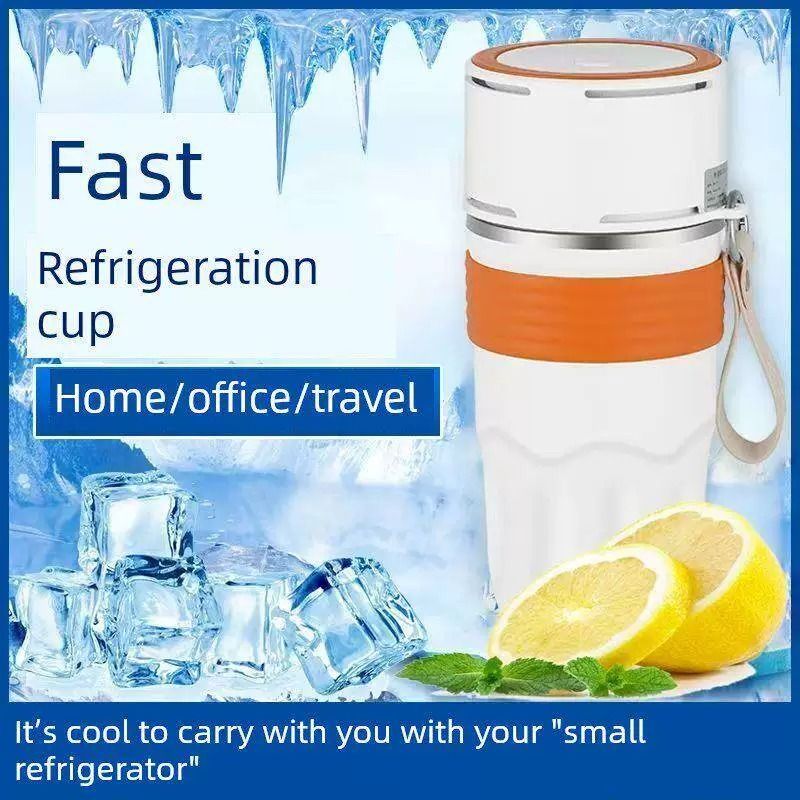USB Heated & Cooling Smart Cup, Fast Cooling 0–10°C & Heating Up to 50°C, Portable Thermostatic Cold & Hot Cup, Car Office Travel Use, USB Powered Beverage Cooler & Warmer, Works with Power Bank & Car Charger,Grey