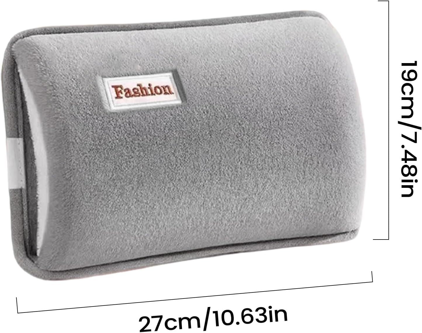 Hot Water Bottle with Rechargeable Plush Cover for Cramps Relief, Warm Heating Pad for Abdomen Back Foot, Soft Hand Warmer for Women Kids Home Office School Winter Reusable Heat Therapy Bag(green)