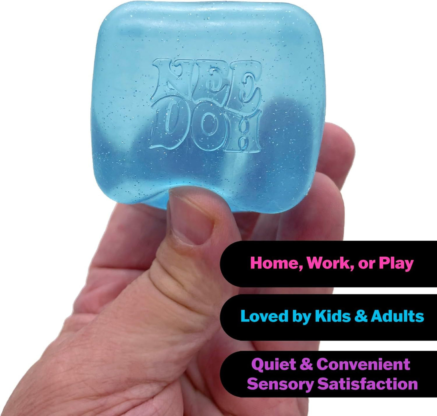 Sprite Green Stress Cube Fidget Squishy Slow Rising Stress Ball, Soft Sensory Anxiety Relief Toy for Home Office School