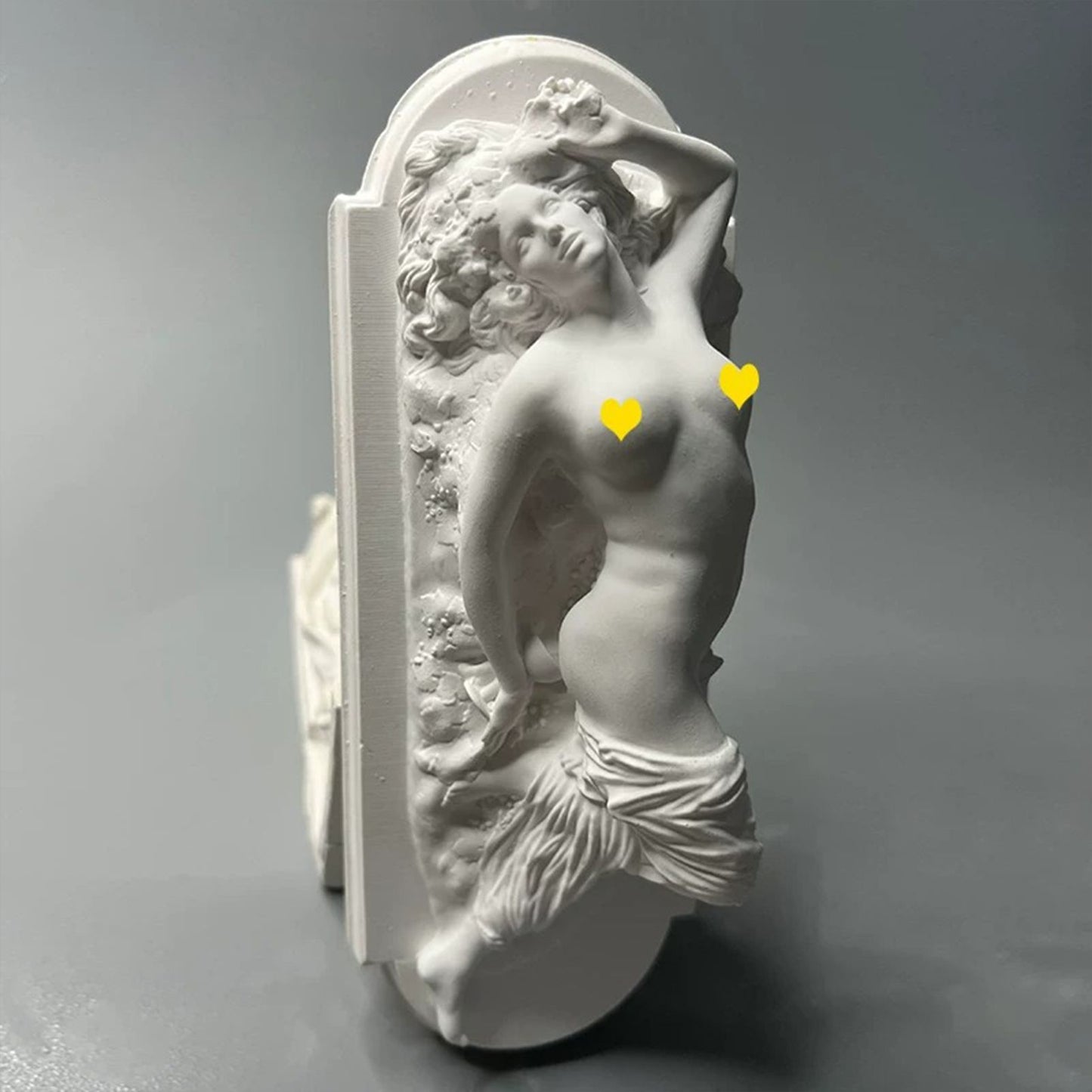 Nordic Retro Relief Roman European Figure Sculpture Plaster Statue - Artistic Home Decor for Shelf, Desk & Study, Perfect Gift for Art Lovers