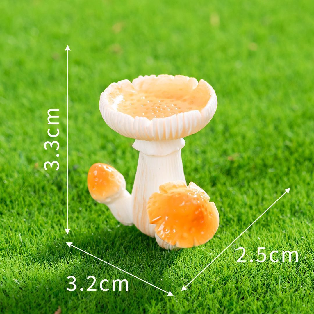 10pcs Artificial Golden Cup Laba Mushroom Ornament-Type 5