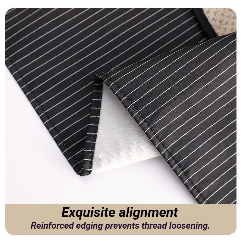 2-Pack Black Waterproof Aprons with Detachable Hand Towels