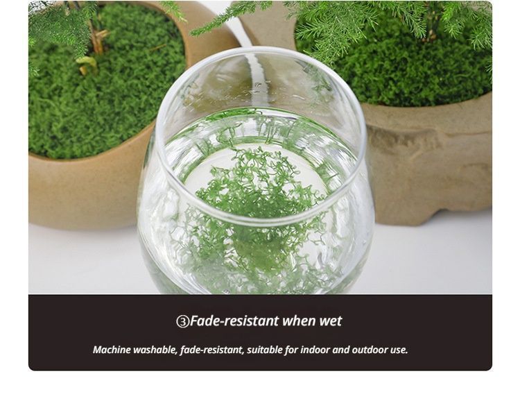 200g Artificial Dark Green Filamentous Moss 3-Pack