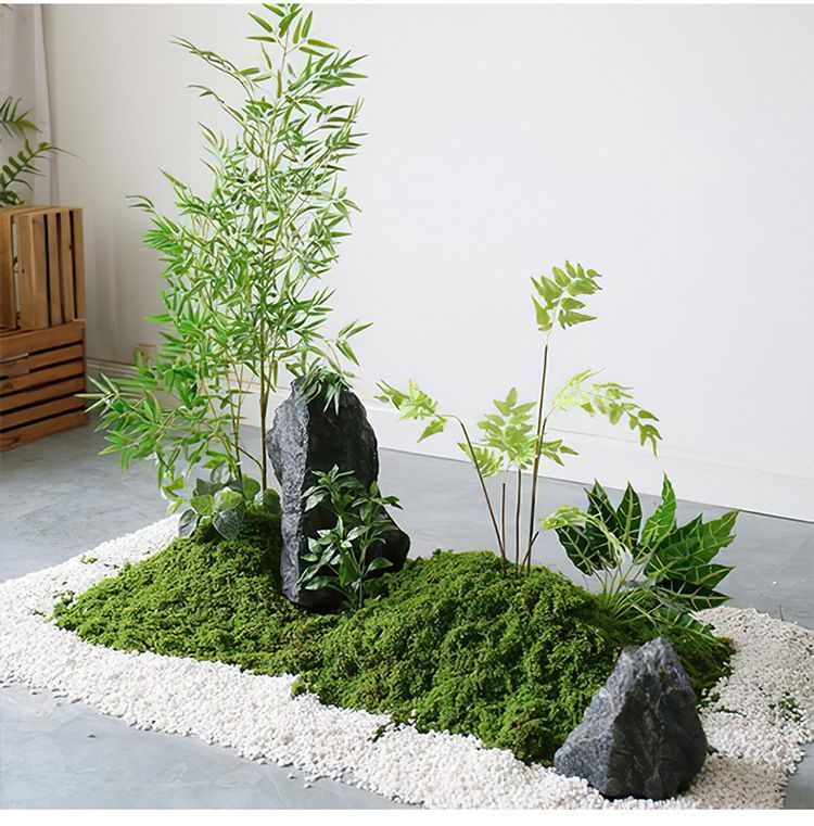 200g Artificial Light Green Filamentous Moss 3-Pack