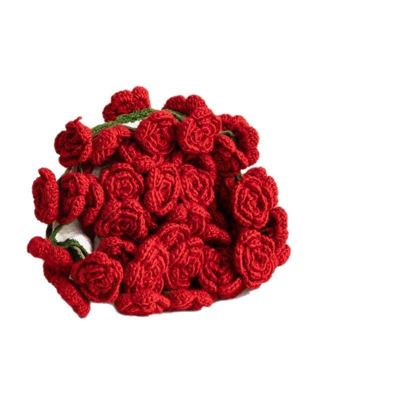 33 Red Rose Bouquet Blanket Diameter Approximately 80CM