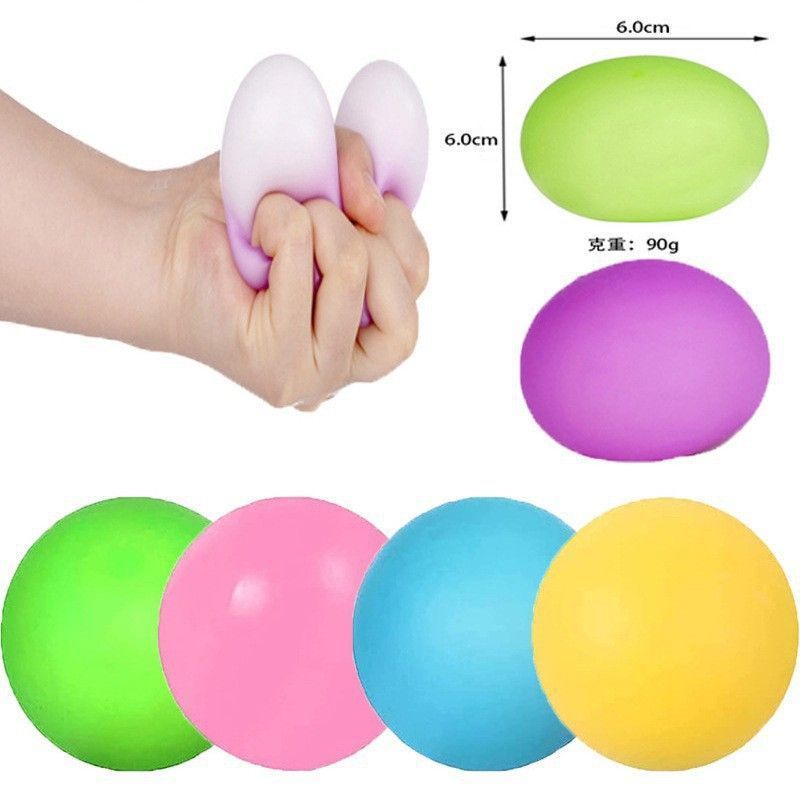 4Pcs Color Changing Squishy Balls Stress Relief Fidget Toys