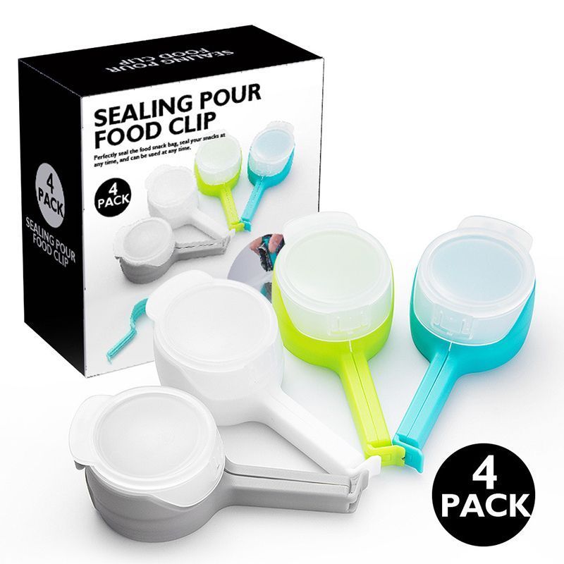 4Pcs Multi-function Food Bag Sealing Clips