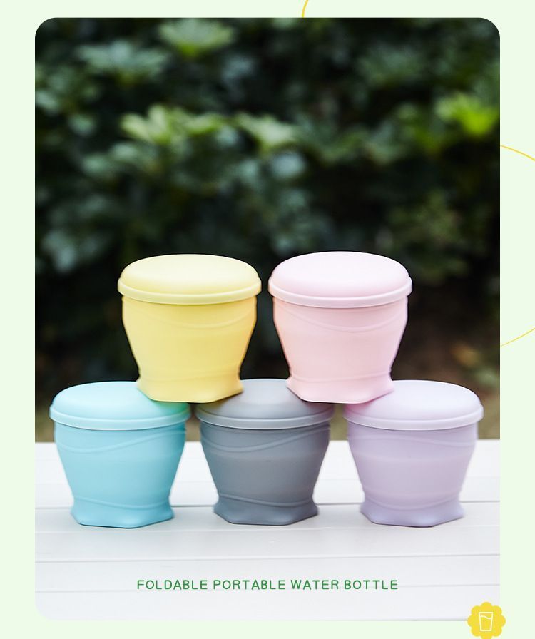 4Pcs Portable Folding Outdoor Water Cup - purple
