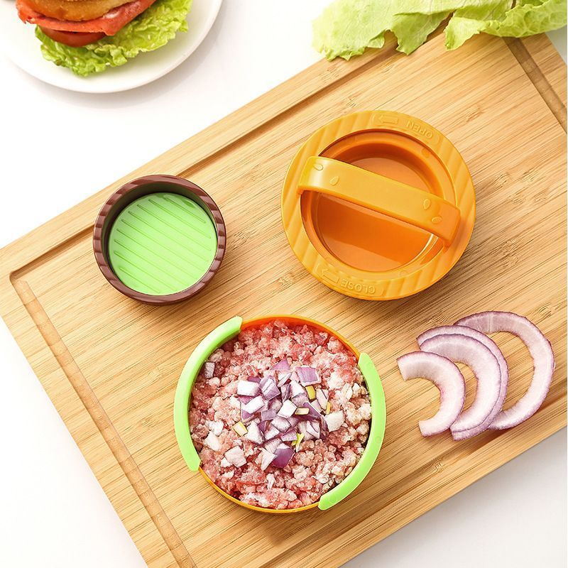 4Pcs Round Hamburger Patty Press Maker Tool Set