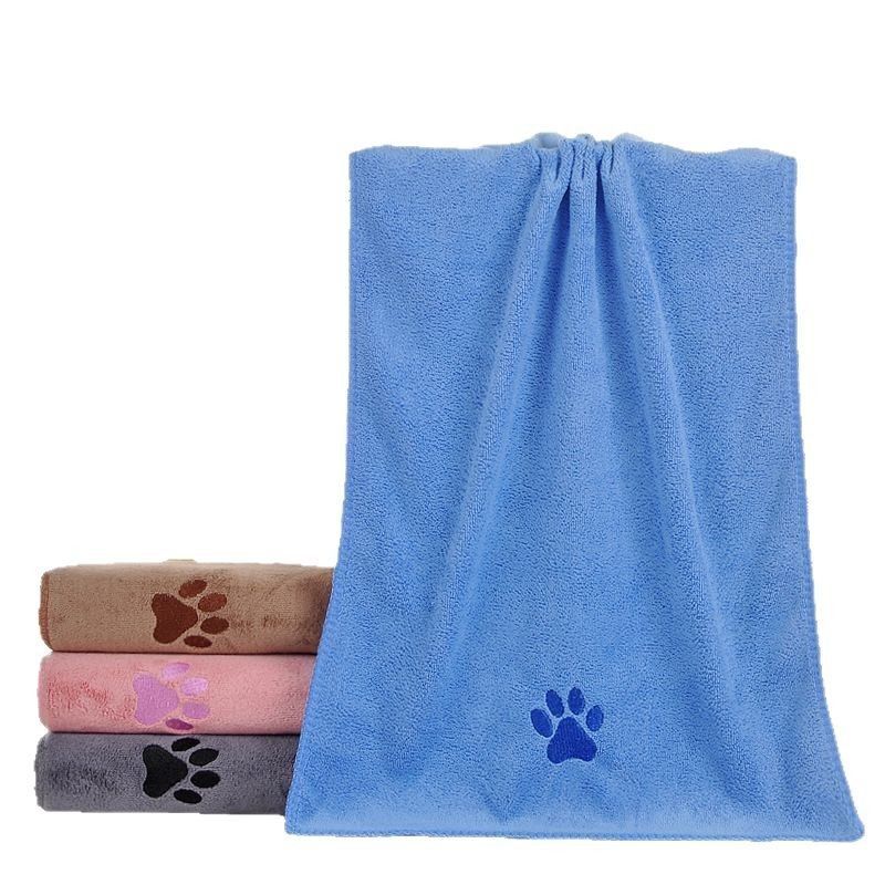 5-Pack Pet Quick-Dry Microfiber Towel Blue Size-35x75cm