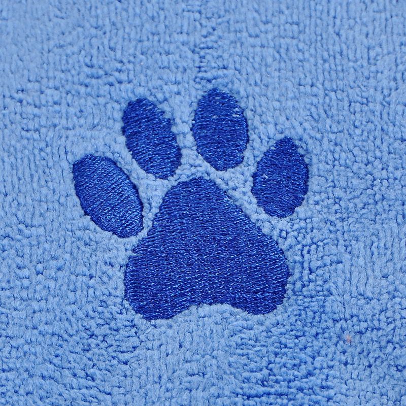 5-Pack Pet Quick-Dry Microfiber Towel Blue Size-35x75cm