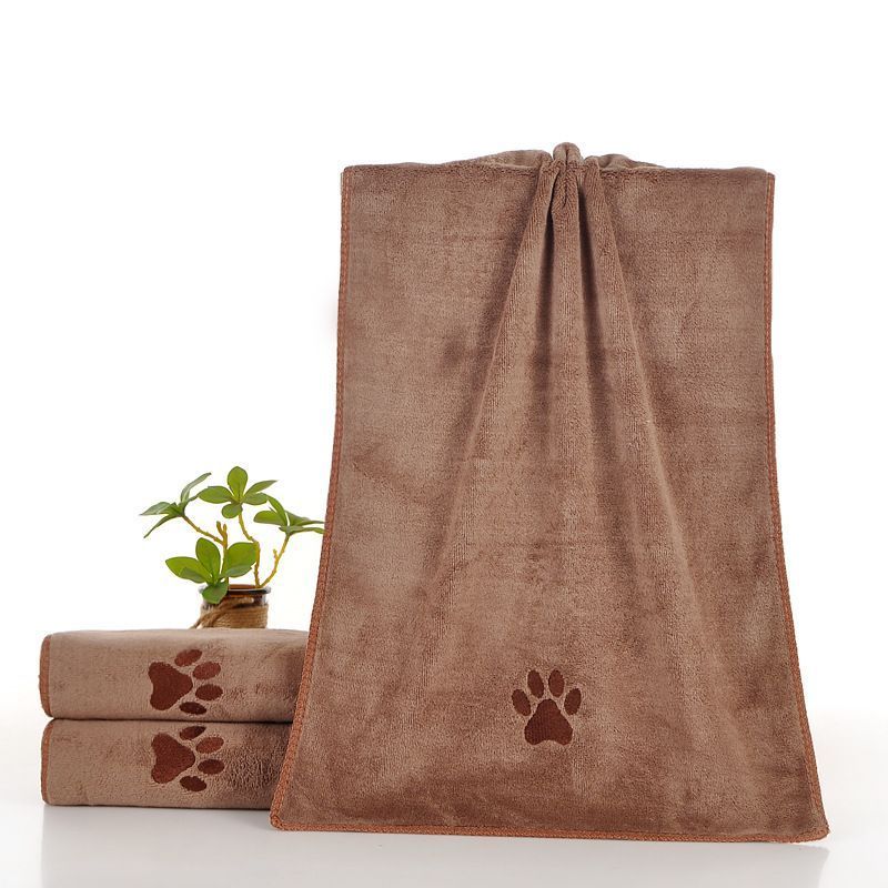5-Pack Pet Quick-Dry Microfiber Towel Dark Brown Size-35x75cm