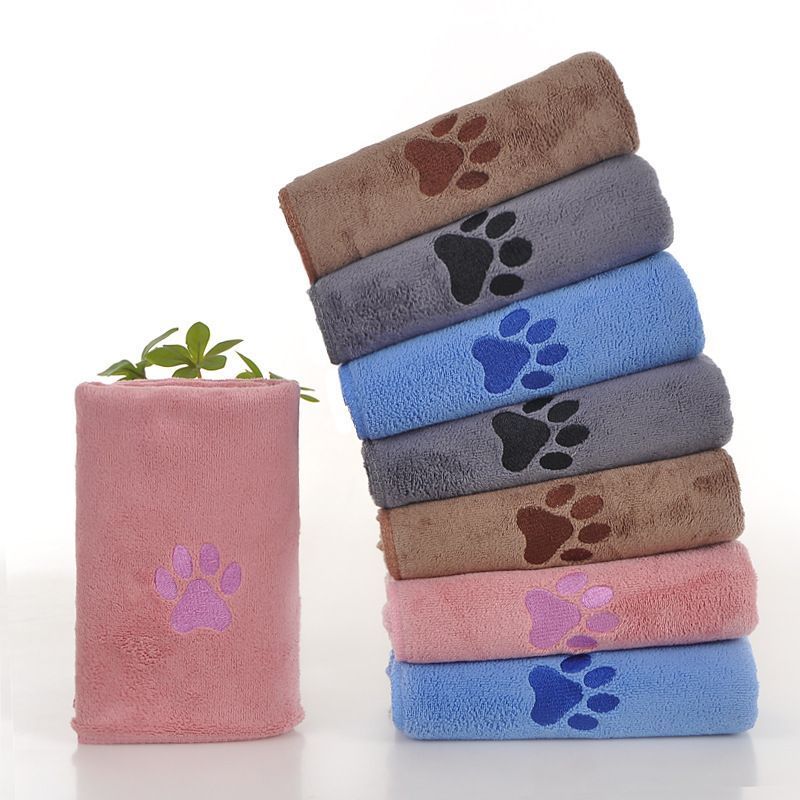 5-Pack Pet Quick-Dry Microfiber Towel Dark Brown Size-40x80cm