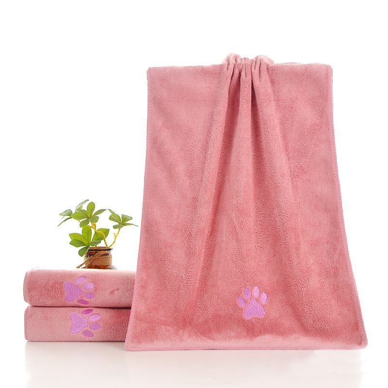 5-Pack Pet Quick-Dry Microfiber Towel Pink Size-35x75cm