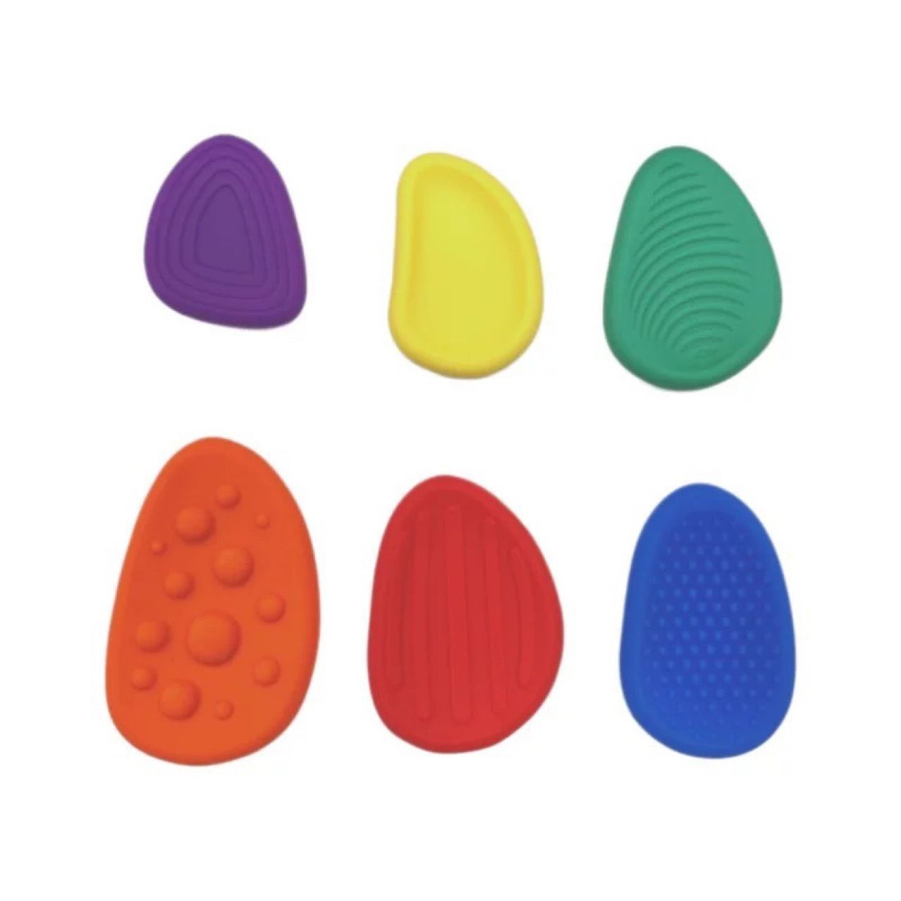 5-Packs Old Model Textured Sensory Stones-6pcs Each No Holes