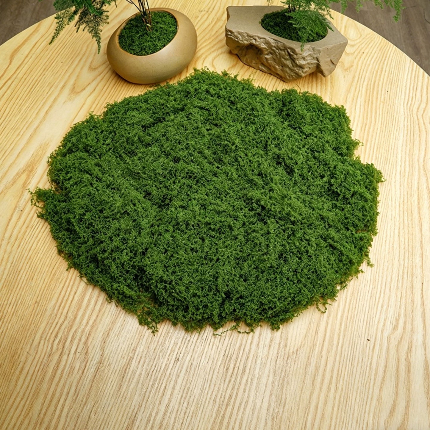 50g Artificial Dark Green Filamentous Moss 8-Pack