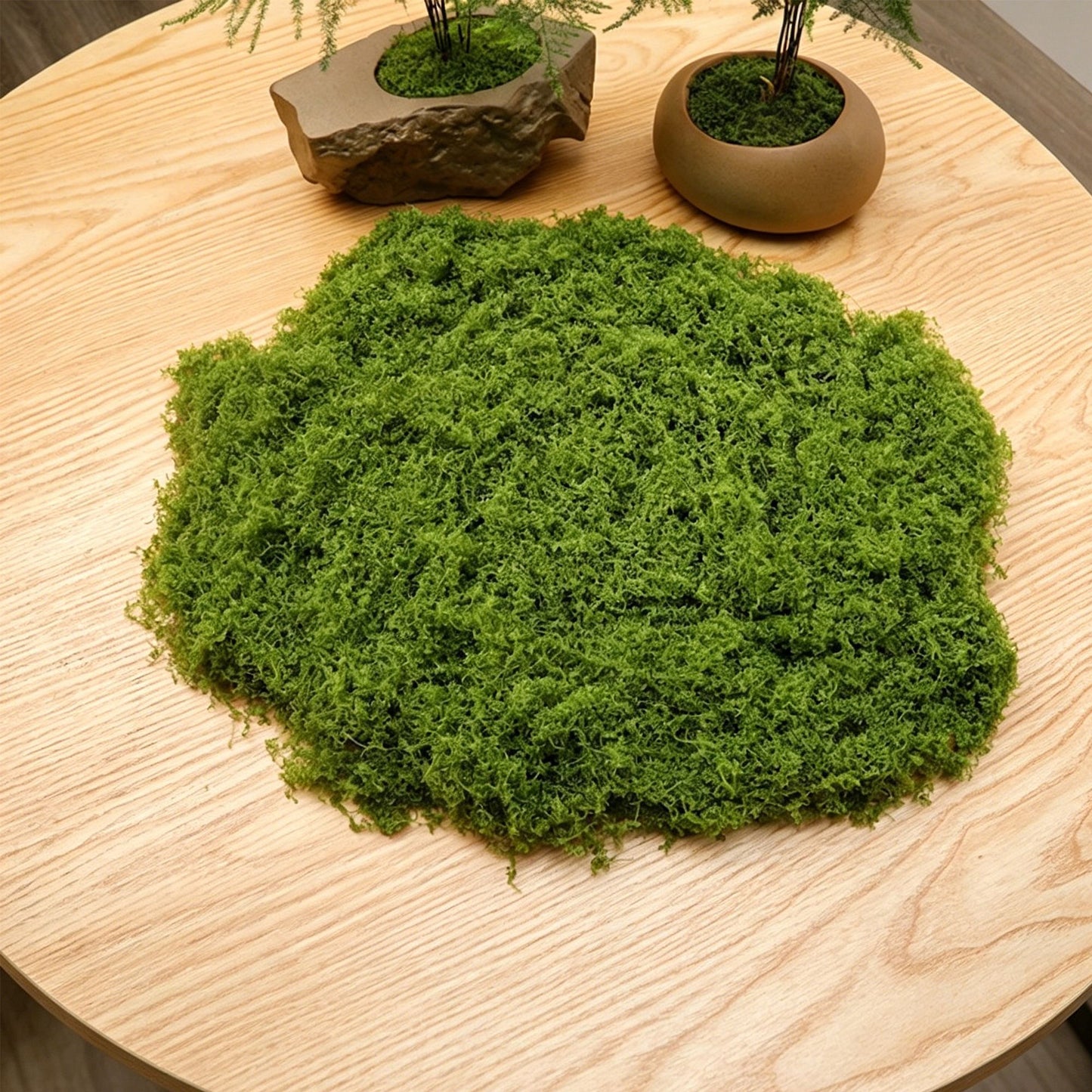 50g Artificial Light Green Filamentous Moss 8-Pack