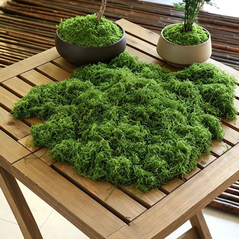 50g Dark Green Artificial Stringy Moss