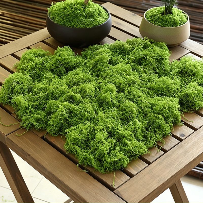 50g Light Green Artificial Stringy Moss