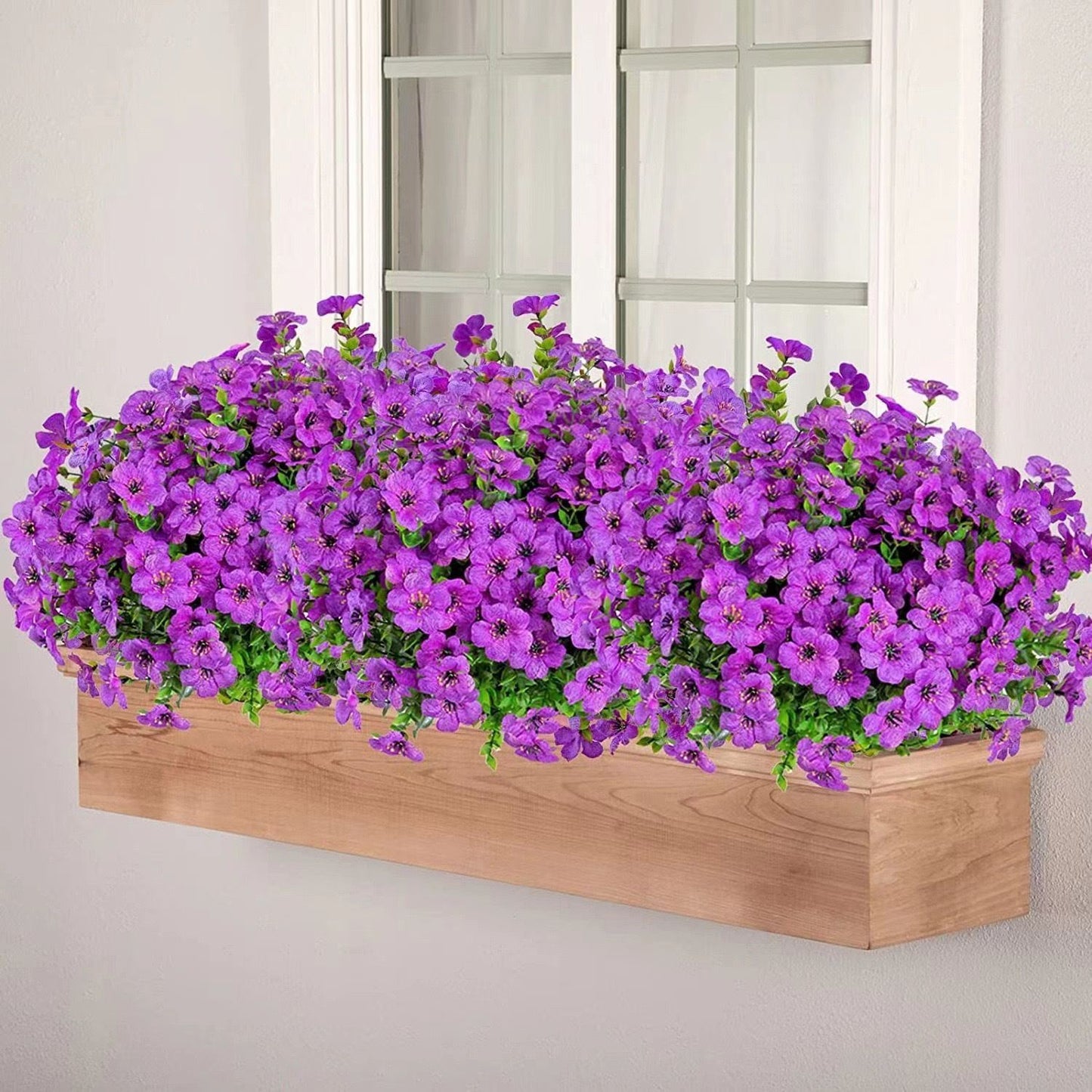 7 Heads 35 Mesh Eucalyptus Violet Red 21 Bunches