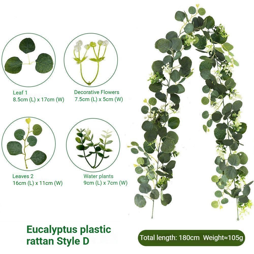 Artificial Eucalyptus Vine purple
