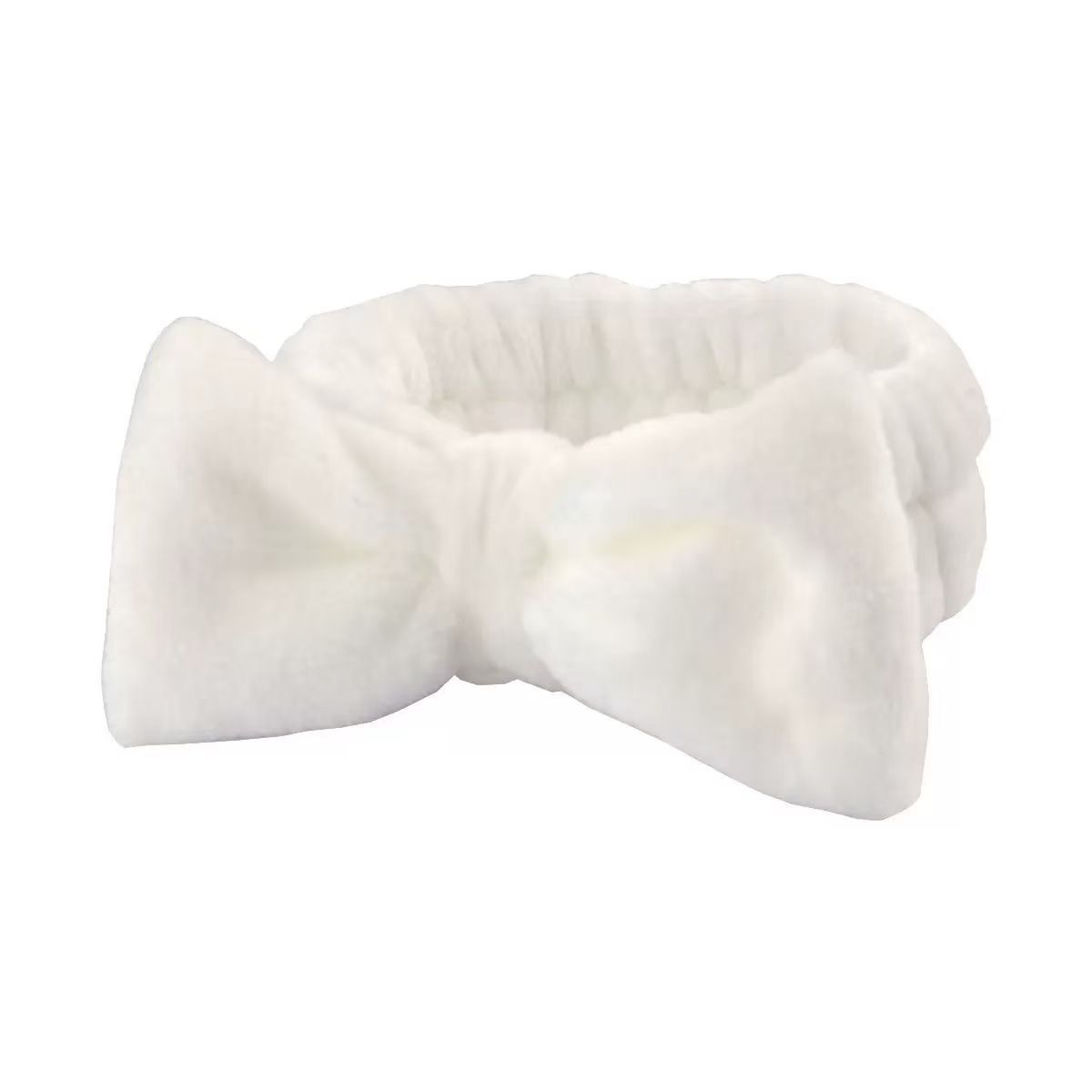 Autumn/Winter Plush Bow Headband Navy Blue