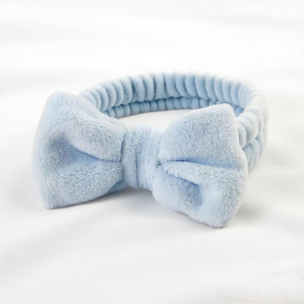 Autumn/Winter Plush Bow Headband Yellow