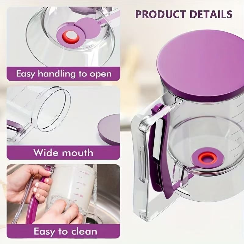 Cake Batter Dispenser Measuring Cup Baking Tool - Purple