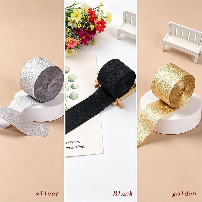 Colored Crepe Paper - Deep yellow,20Rolls