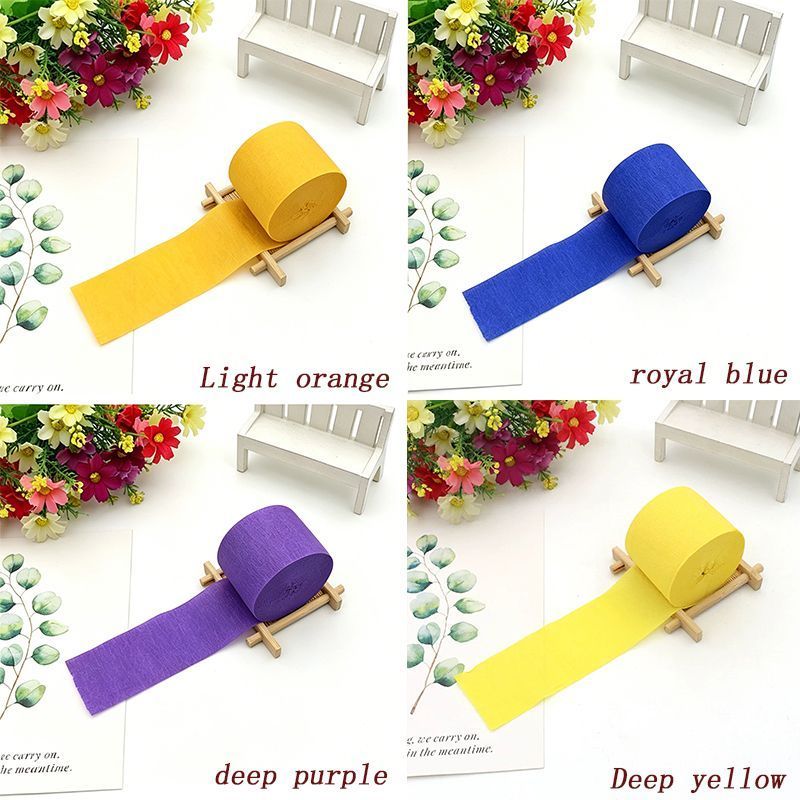 Colored Crepe Paper - White,20Rolls