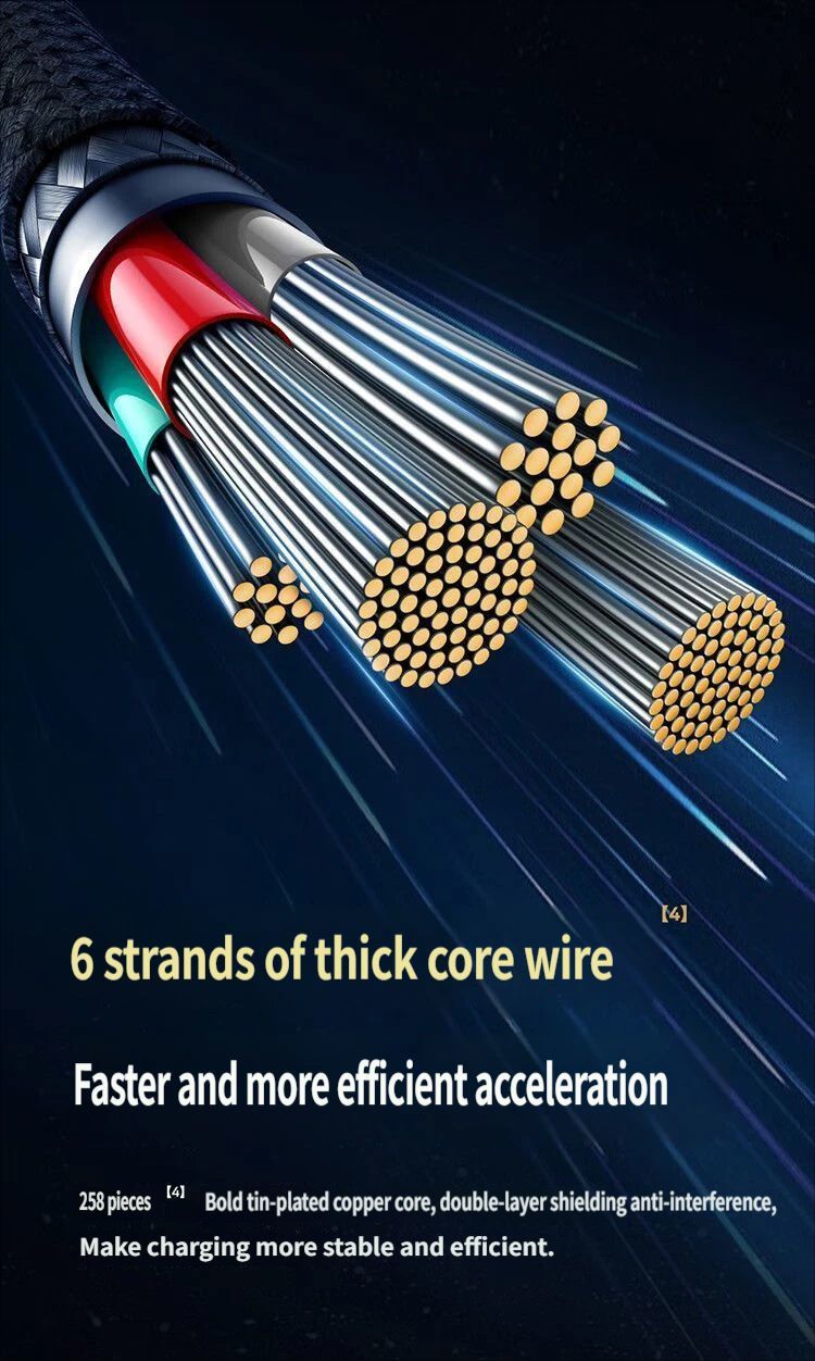 Fast charging data cable CtoC 100w 1m-Black