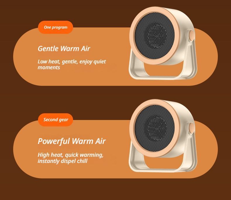 Desk heater grey