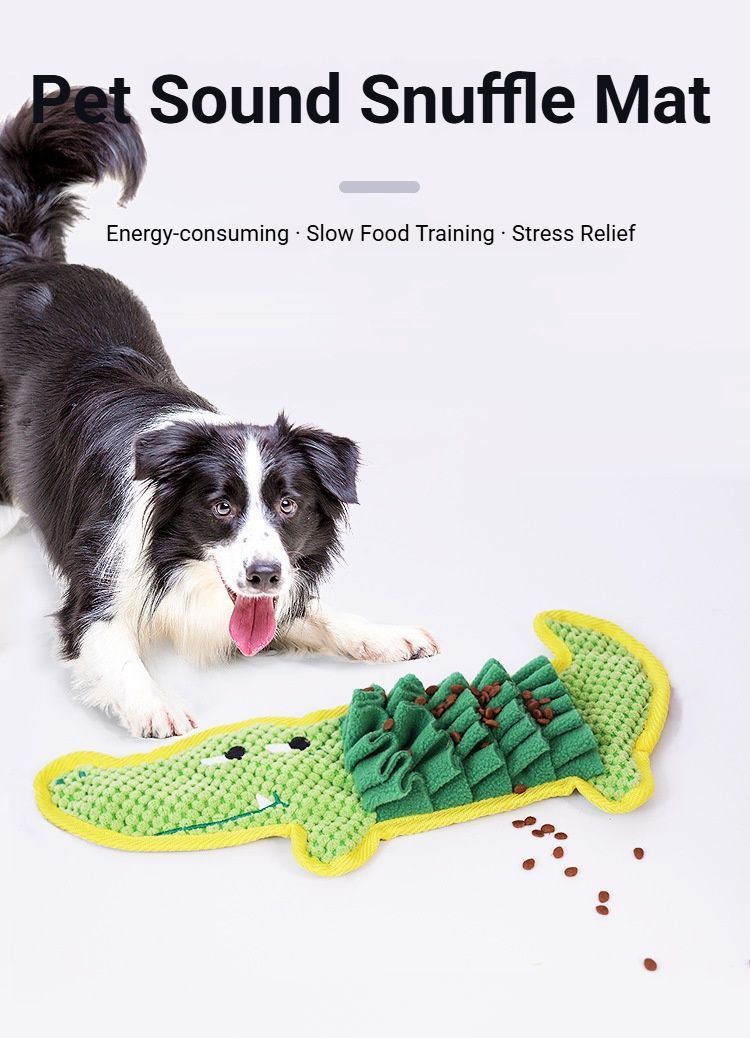 Dog Snuffle Mat for Foraging and Enrichment hamburger