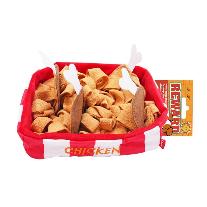 Dog Snuffle Mat for Foraging and Enrichment hamburger