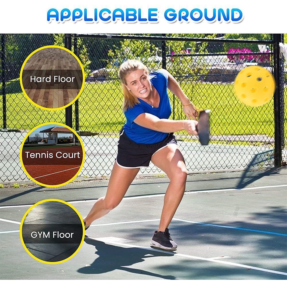 Durable Red Pickleballs 40-Holes 12-Pack (Color Box)