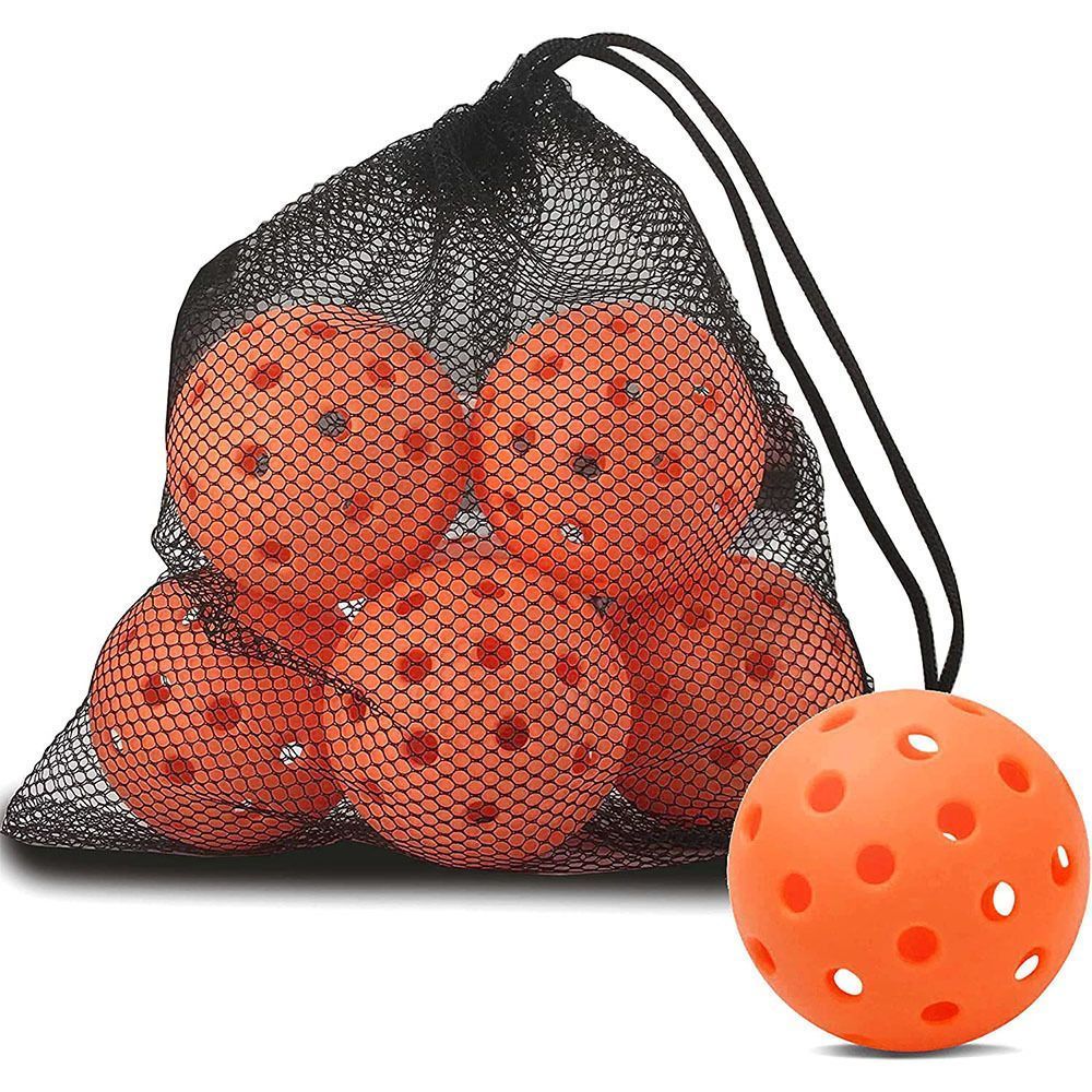 Durable White Pickleballs 40-Holes 12-Pack (Color Box)