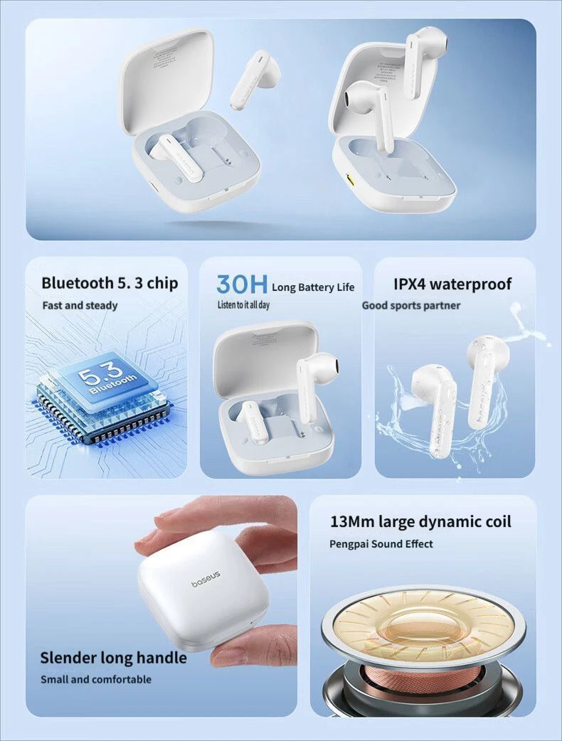 E16 Bluetooth headset-Beige