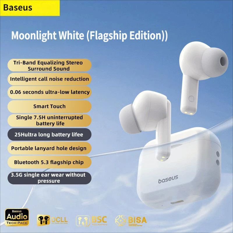 E17 Bluetooth headset-White