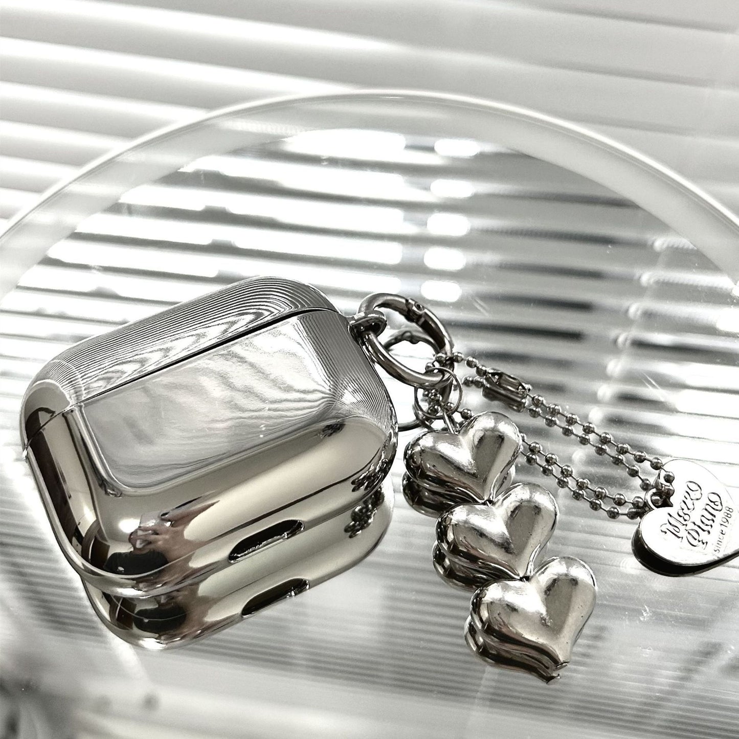 Electroplated 3D Heart + Bracelet Apple AirPods Pro 2