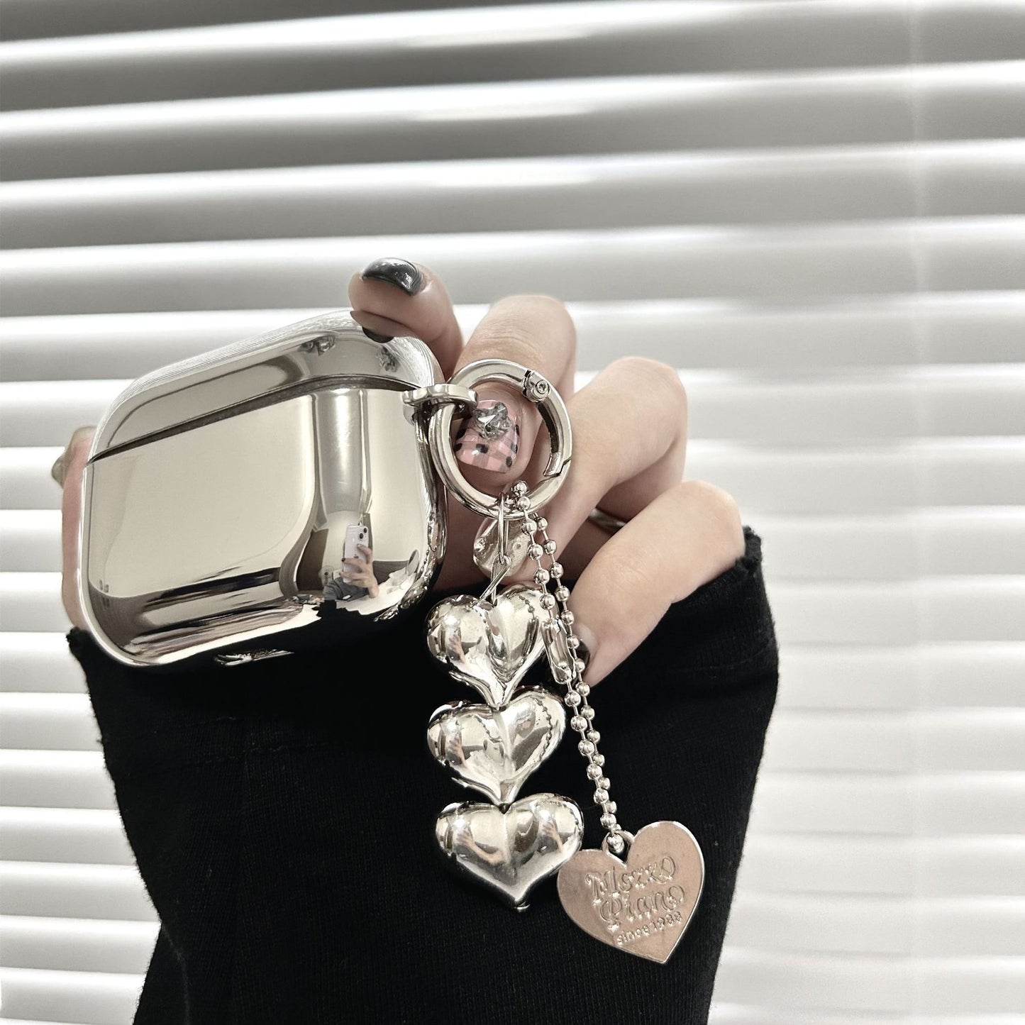 Electroplated 3D Heart + Bracelet Apple AirPods Pro 2