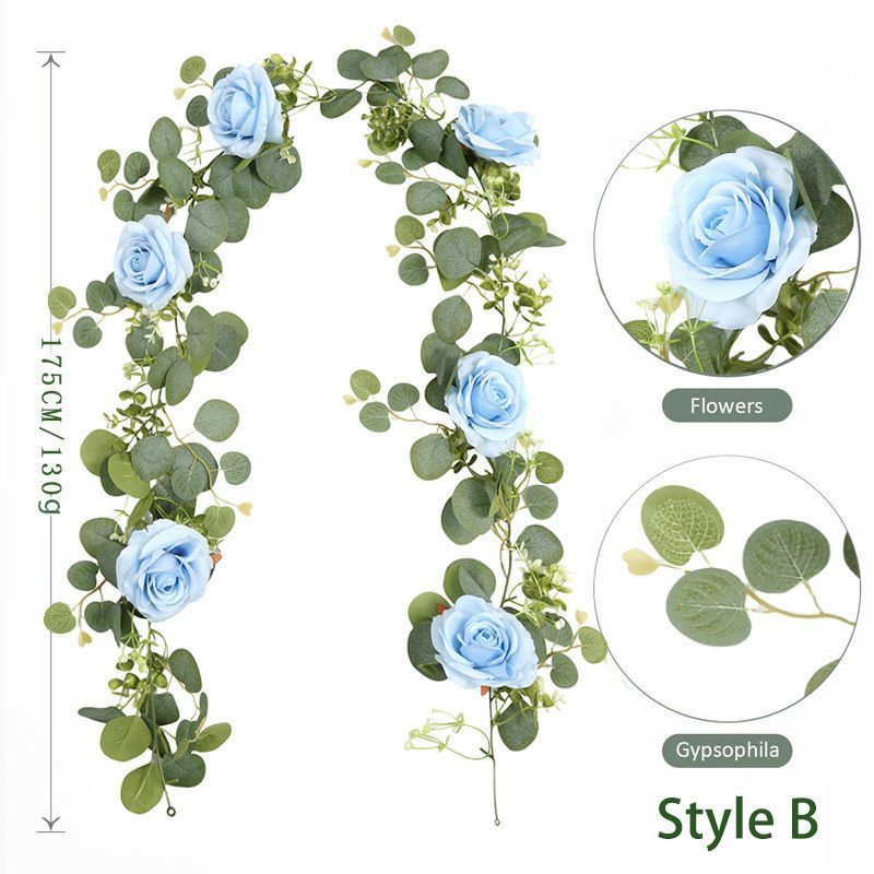 Eucalyptus with Flowers - 37 Heads-H