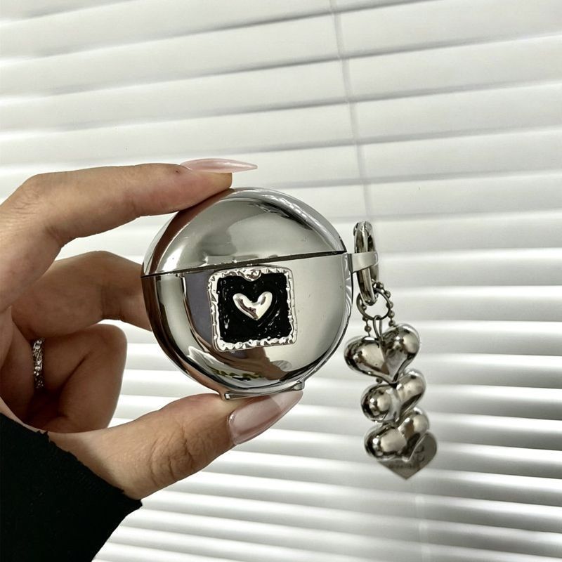 Floral Electroplated Case + 3 Heart Charms AirPods Pro